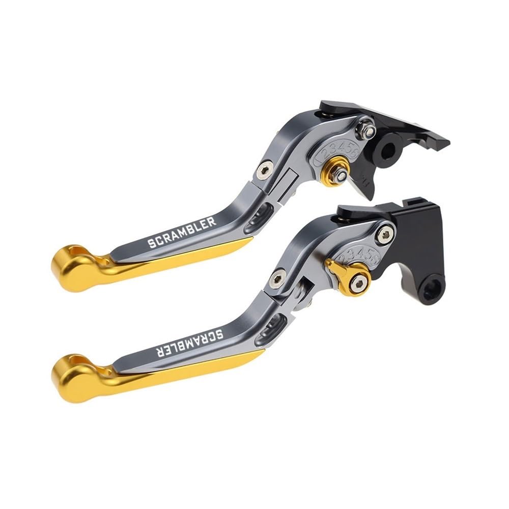 Yfdkesy H Brake Clutc Levers Andle For Street For Scrambler 900 17-22 Folding Extendable Clutc Brake Levers Motorcycle Accessories Parts Adjustable Andle Set