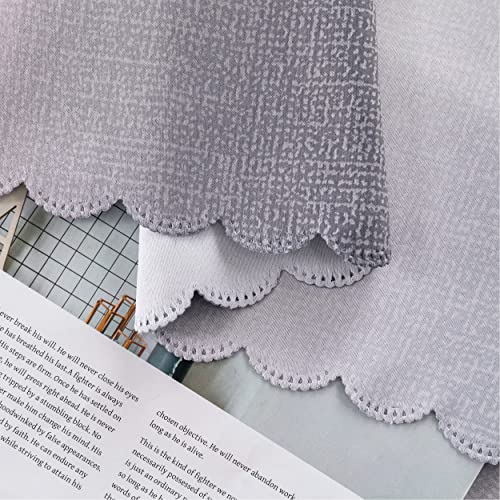 Image of XiDi Curtains for Bedroom Decor, Rainbow Pink-Grey-34-54