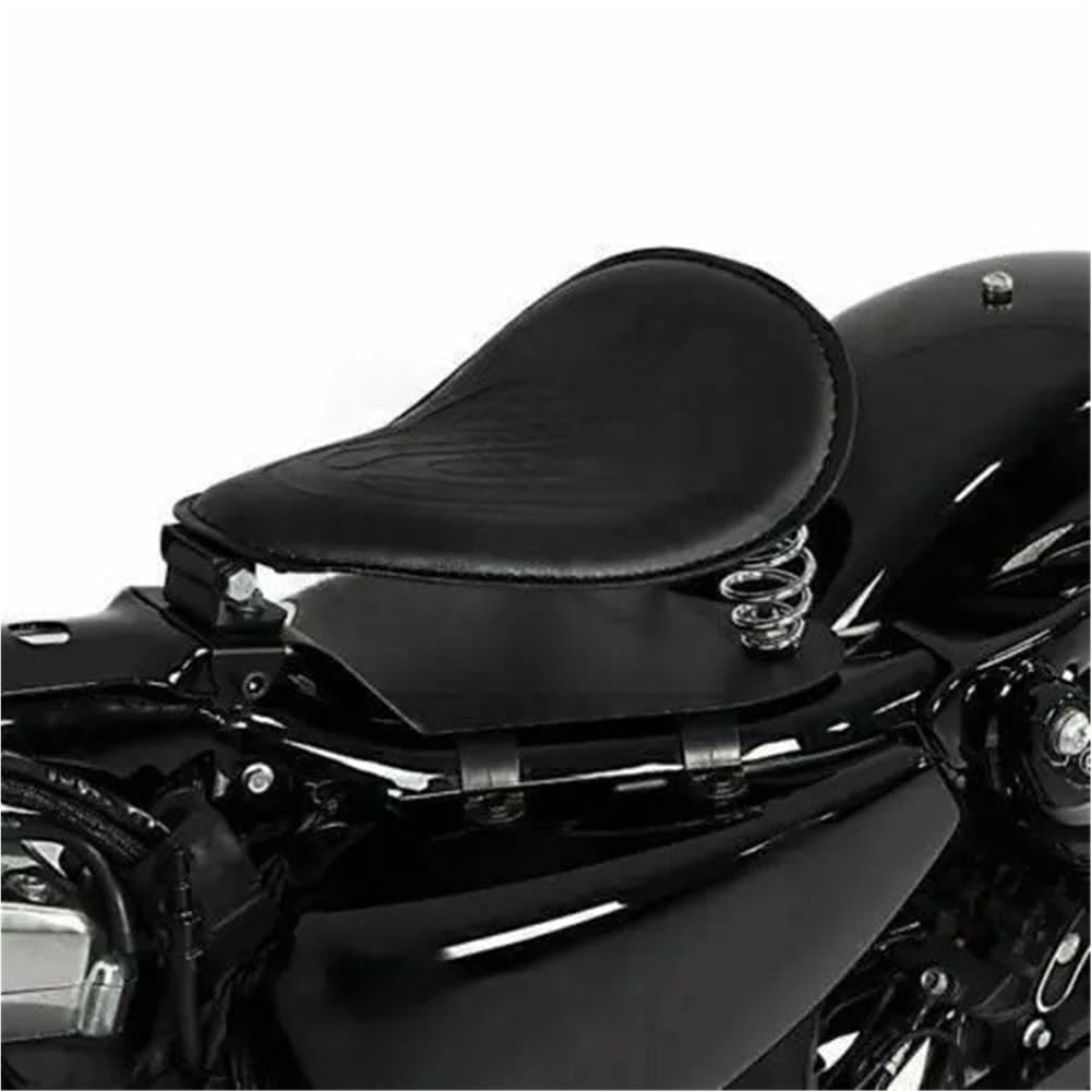 Moto Cuscino per sedile singolo in pelle nera per moto