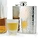 Perfect Pregame Mirrored Calico Pattern Hip Flask - Cool Stainless Steel Liquor Flask for Women and Men - Includes Funnel