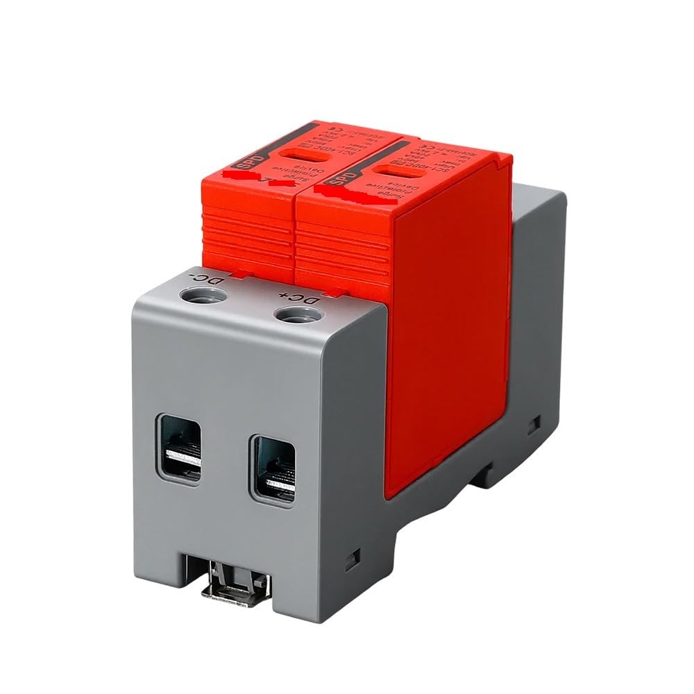 SPD 2P DC Surge Protector 500V 600V 800V 1000V, adatto for la protezione contro i fulmini dei sistemi di energia solare fotovoltaica | 20-40KA,600V