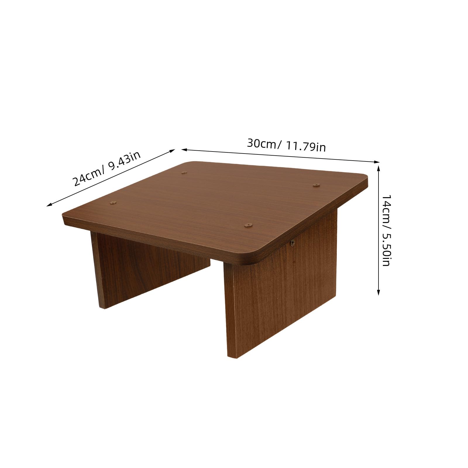 jojofuny Taburete Reposapiés Pequeño de Madera de Roble Natural Soporte Ergonómico Inclinado para Oficina y Hogar Reposapiés Antideslizante para Aliviar Tensión bajo Escritorio Adecuado