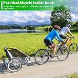 WJMY Fahrradanhänger Kupplung Universal, Fahrrad Anhängerkupplung, Aluminiumlegierung, für Runde und Ovale Rohre, Linkes Verbindungsstück, für Kinder, Haustiere und Lastenfahrradanhänger