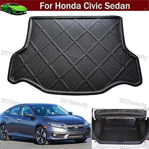 Car Boot Pad Carpet Cargo Mat Cargo Liner Trunk Liner Tray Floor Mat For Honda Civic Sedan 2016 2017 2018 2019 2020 2021 #TOP1
