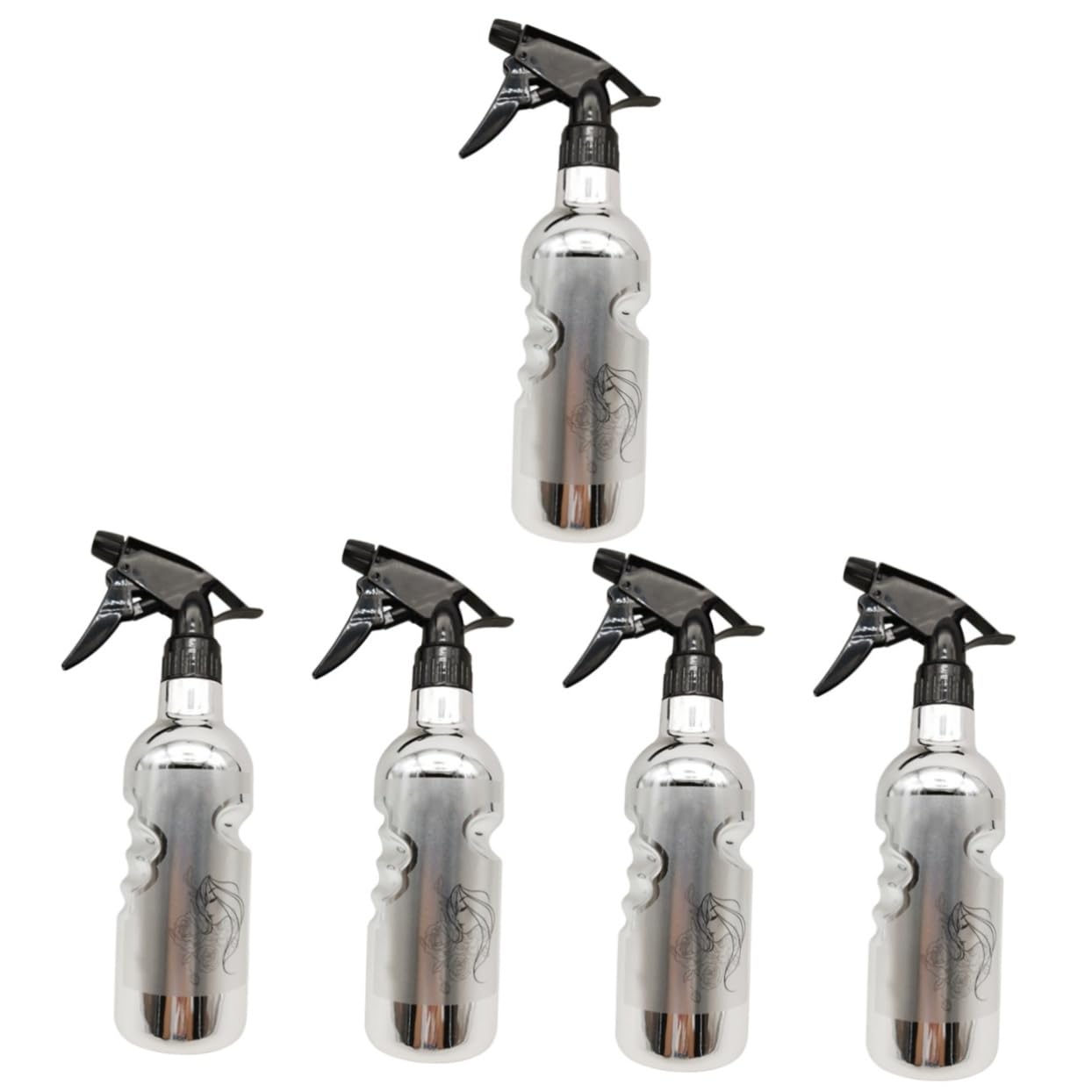 Housoutil 5pezzi Spray Bottle Multifunzionale Per Parrucchieri Nebulizzatore Ricaricabile Per Styling e Giardinaggio Design Vintage Placcato
