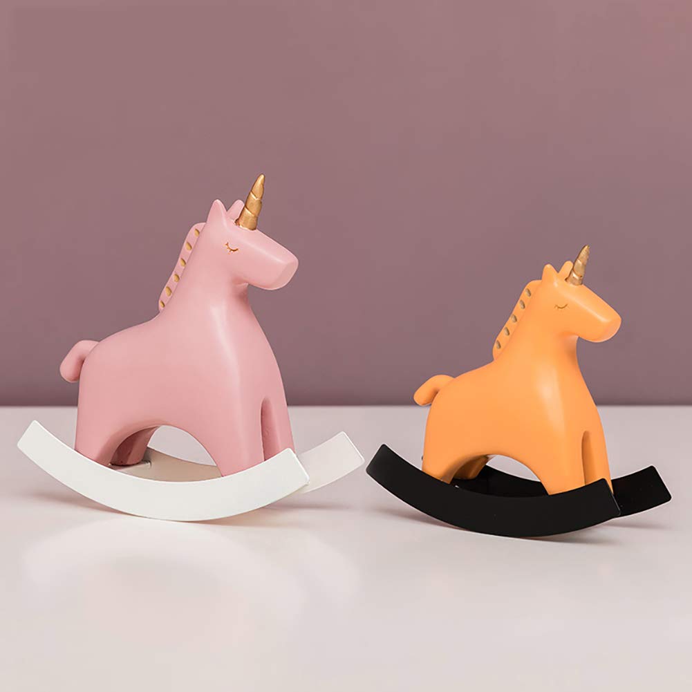 Licorne à bascule figurine d'art, le cadeau fantaisie idéal pour maison et bureau