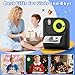 Okaloka Kids Instant Print Camera Toys,1080P HD Toddler Digital Video Camera,Birthday Christmas Gifts for Girls Boys age 3-12 Year old - 32G SD Card Included (Black)