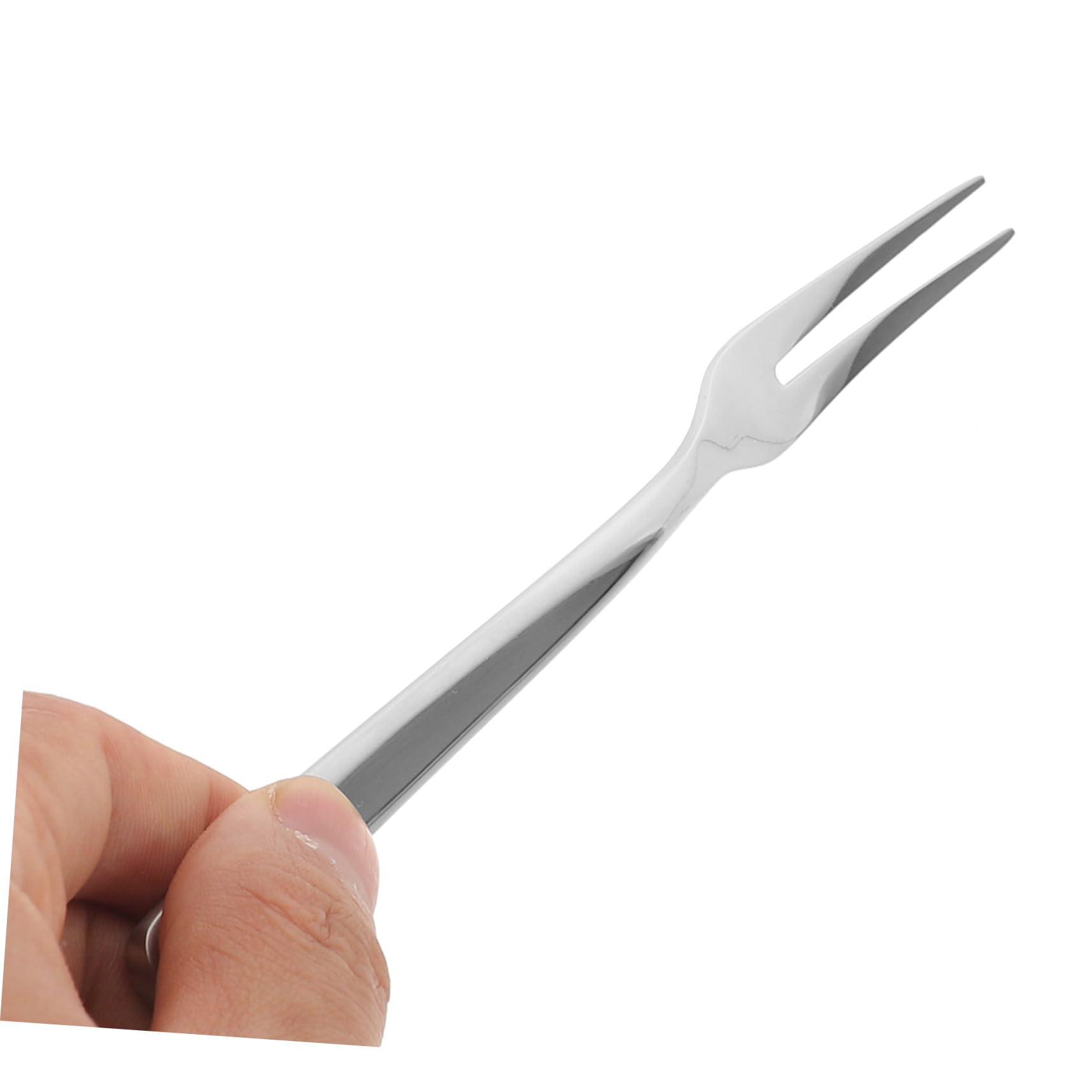 8 pezzi Forchettine per Frutta in Inox Resistenti di Piccole Forchette per Dessert Insalata e Antipasti Design Ergonomico ed per Uso Quotidiano e