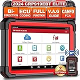 【OE-Level All System Diagnostics& Full OBD2 Modes】 Das LAUNCH CRP919E BT obd2 diagnosegerät Auto verfügt über die umfangreichste Diagnosedatenbank für mehr als 150 Marken und unterstützt vollständige Systemscans des Fahrzeugs,Es kann Codes lesen und löschen,Echtzeit-Datenströme von verschiedenen Sensoren anzeigen,Daten aufzeichnen und wiedergeben,um Fehler schnell zu lokalisieren.Ermöglicht die Analyse von Daten und die Durchführung von Reparaturen und hilft Ihnen so