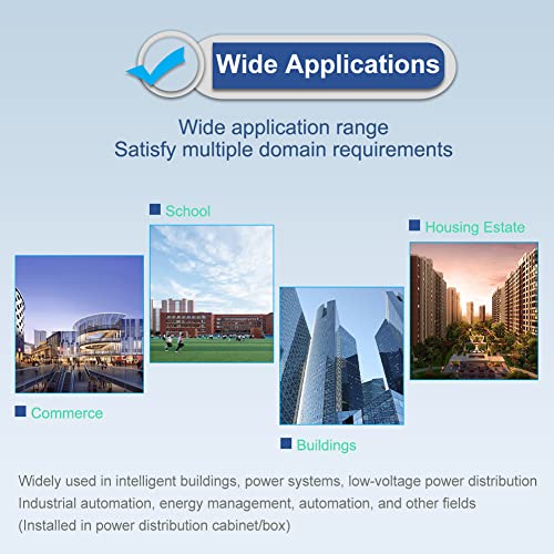 Image of Intelligent Power Meter Multi-Function Three Phase 3-Wire 4-Wire Electricity Meter 3-Phase Electric Active Energy Meter High Precision Digital Ammeter Watt Meter with RS485 and LCD Display