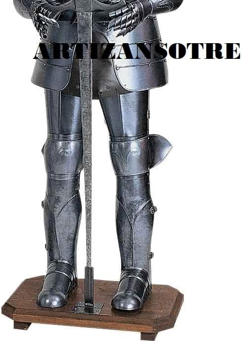 Miniatura 3 de ARTIZANSTORE Traje de armadura de caballero medieval, armadura decorativa, disfraz de Halloween, traje medieval de armadura de caballeros