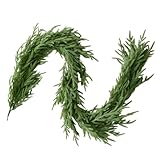 norfolk table mats Perfect for Holiday and Everyday Decor: Enhance your home for Christmas or winter gatherings with this classic greenery. Ideal for mantels, dining tables, entryways, kitchens, or walls, this garland adds natural charm and warmth to any room.