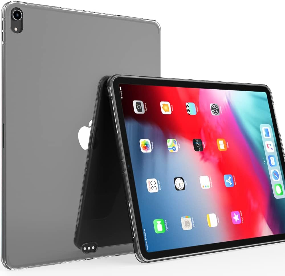 Puxicu Clear Case for iPad Pro 12.9 inch 2018, Slim Design Flexible Soft TPU Protective Cover for iPad Pro 12.9" 2018 3rd Generation (Model: A1876/A2014/A1895/A1895) Tablet, Transparent