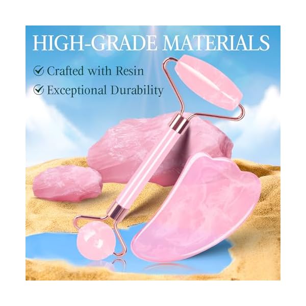 GRANDFUN Stocking Stuffers for Women Gifts Christmas: Face Roller Gua Sha Tool Unique Birthday Present Idea Gadget for Wife Mom Her Girlfriend Sister Mother Who Have Everything Facial Beauty Massager - Image 6