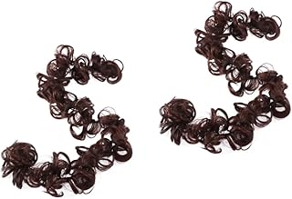 وصلات الشعر للنساء، باروكة للنساء من قطعتين، باروكة مموجة بدانتيل أمامي، باروكة قصيرة مجعدة للنساء على شكل كعكة بشرية على شكل دونات للنساء، شريط رأس صناعي، باروكة بتسريحة ذيل الحصان، باروكة على شكل