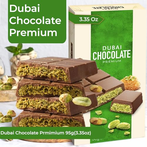 Chobella Dubai Chocolate Bar Pistachio 3.35oz (95g) | Premium Mini Dubai Chocolate Bar, Pistachio Cream and Kataifi, Viral Candy, Shredded Phyllo Dough, Knafeh - image 8