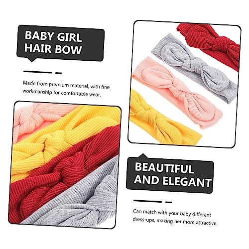 Toyvian 8 Peças acessórios de cabelo turbante de bebê laços de cabelo para crianças arco de cabelo l