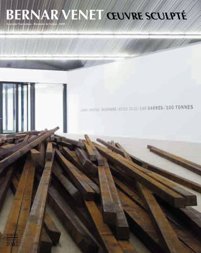 bernar venet, oeuvre sculpte: LIGNES DROITES / DESORDRE / ACIER XC10 / 140 BARRES / 100 TONNES (COEDITION ET MUSEE SOMOGY)
