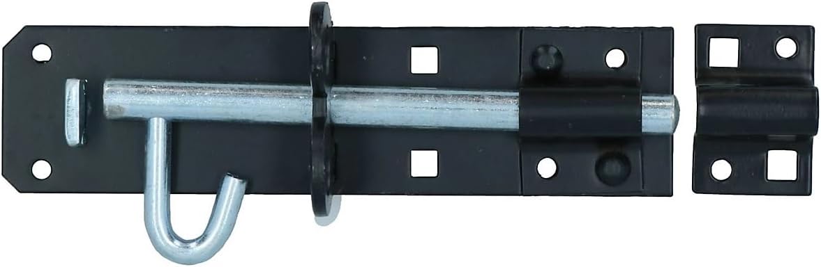 Merriway BH01738 Type 2A Heavy Duty Brenton Bolt Padbolt, 150mm (6 inch) -Black Pad