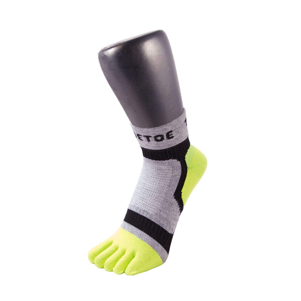 TOETOE - Men, Women Sports Moisture-Wicking Light Runner Ankle Toe Socks