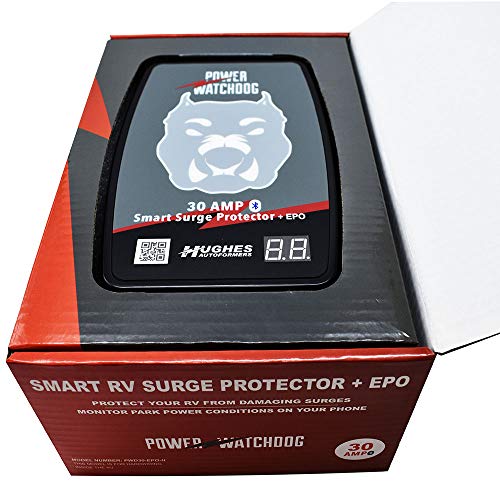Hughes Auto Autoformers Pwd30-Epo-H Power Watchdog Smart Bluetooth Surge Protector Plus Epo With Auto Shutoff - 30 Amp Hardwire Version #TOP3