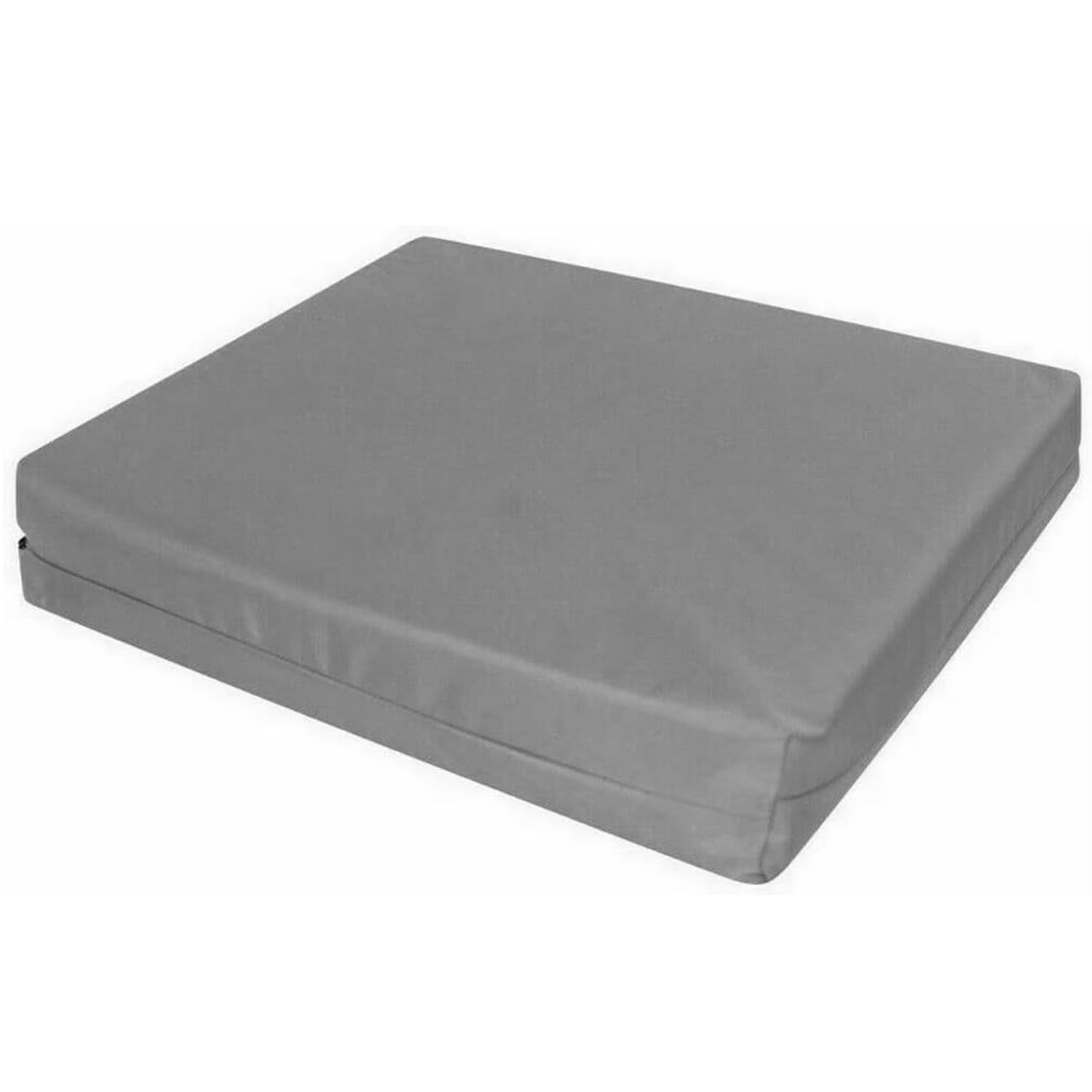 Brillars Garden Chair Foam Cushion For Rattan Furniture - Waterproof Zip Removable Cover, Multi Use Indoor Outdoor Chairs Patio Office Pads, Thick Cushions (45x45x7.5cm, Silver) โ image 1