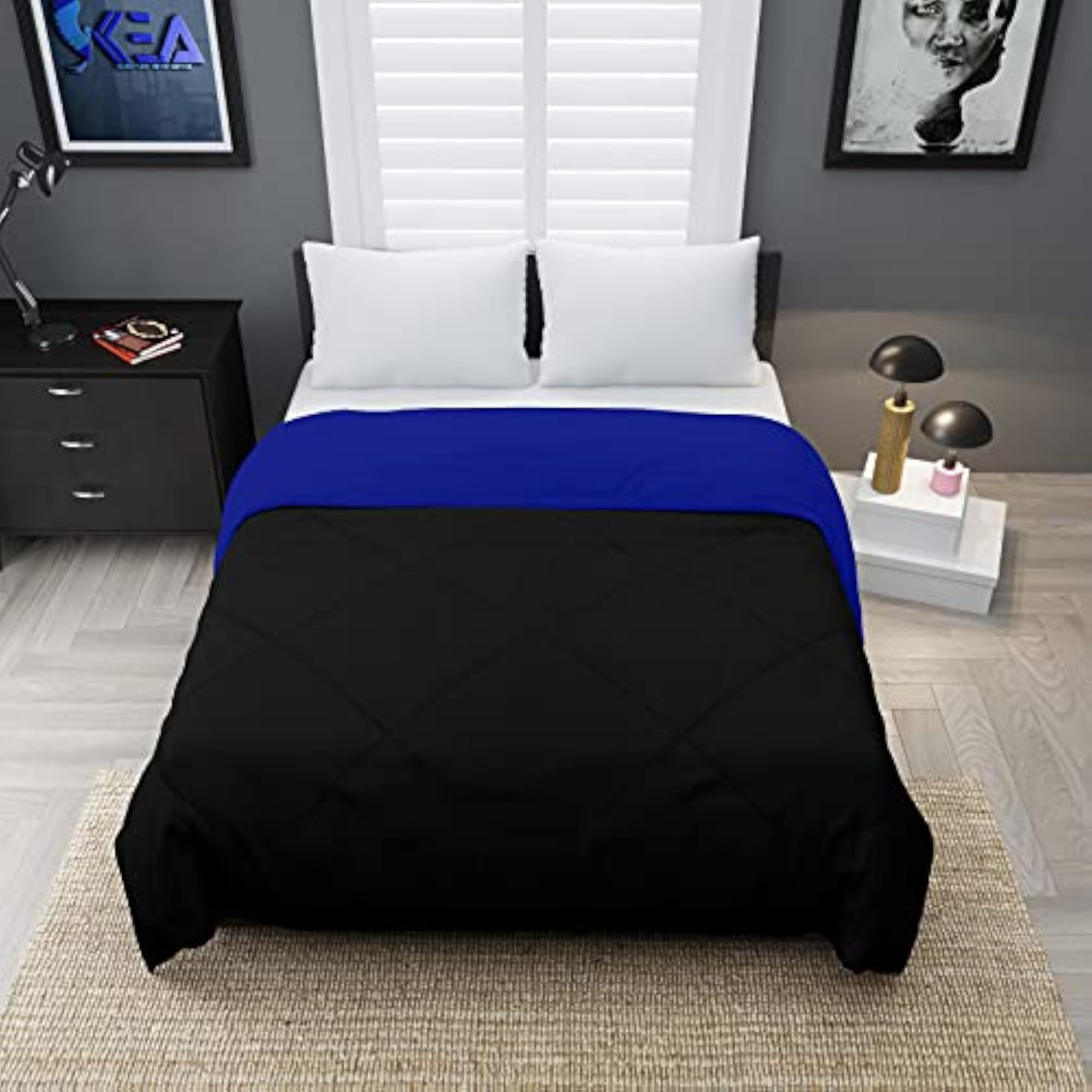 Microfibre Reversible Single Bed Comforter for All Weather
