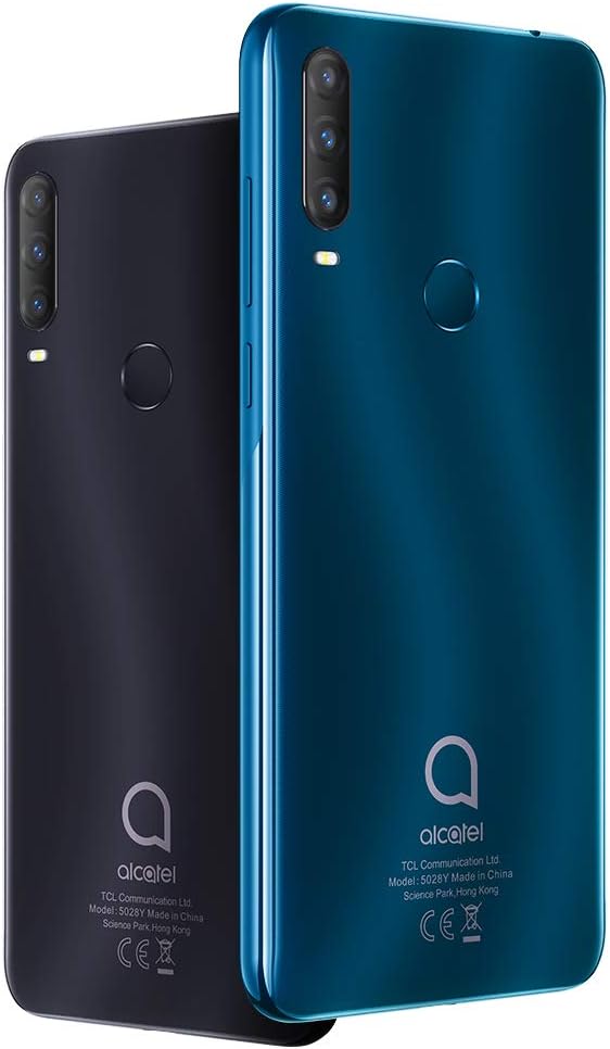 Alcatel 1S 2020 5028A 4G LTE 6.22" HD+, Octa-Core, Triple Camera, 32GB/3GB, 4000 mAh, Android 10.0 (GSM Only Not CDMA) (Agate Green)
