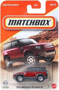 Matchbox 2020 Land Rover Defender 90 [Red] 46/125-164 Scale Diecast Toy Vehicle