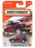 Matchbox 2020 Land Rover Defender 90 [Red] 46/125-1:64 Scale Diecast Toy Vehicle