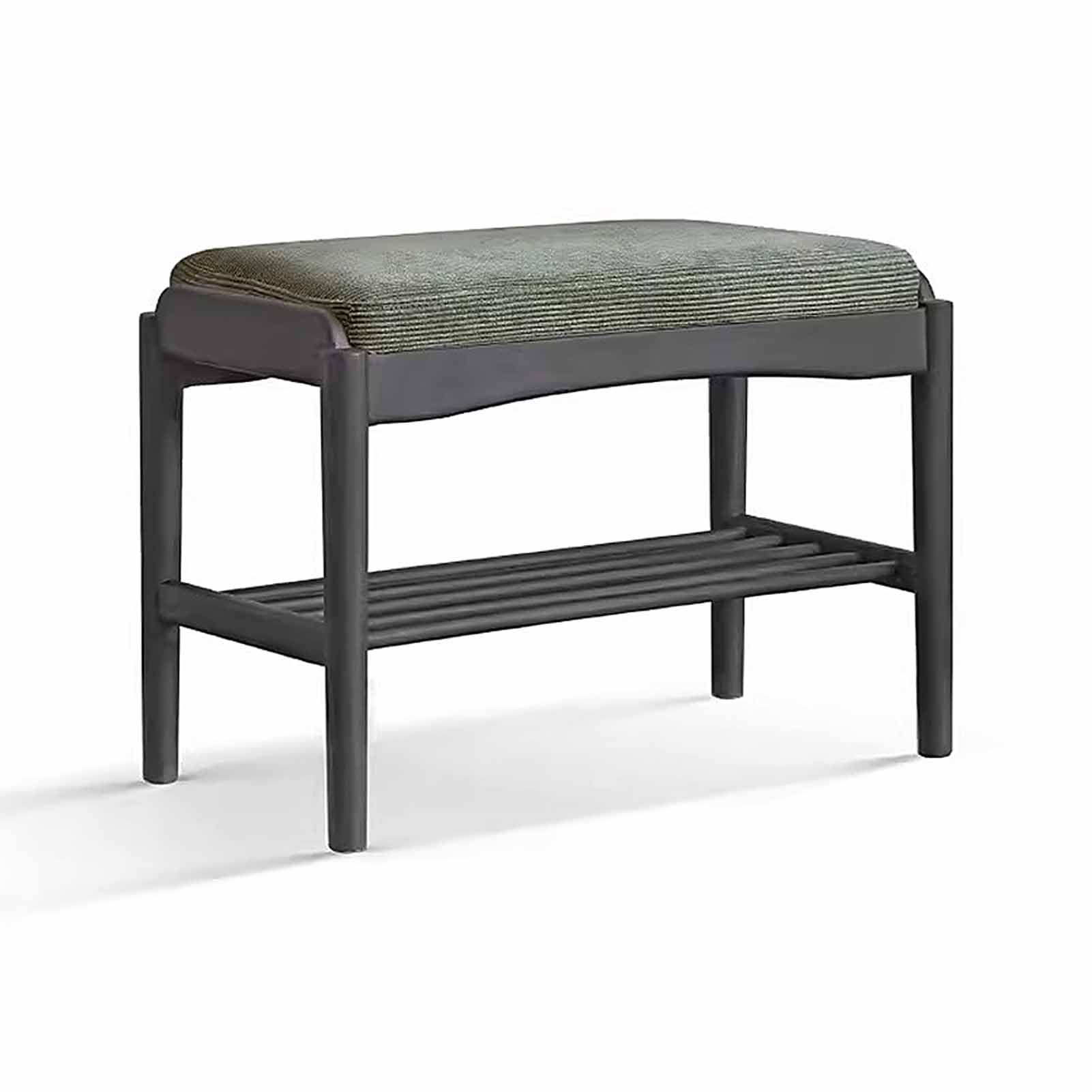 LWJSOCP 2Tier Wooden Shoe Bench Rack Stylish Entryway Organizer Shelf for Hallway Living Room & Bedroom SpaceSaving Storage Solution for Shoes & Accessories