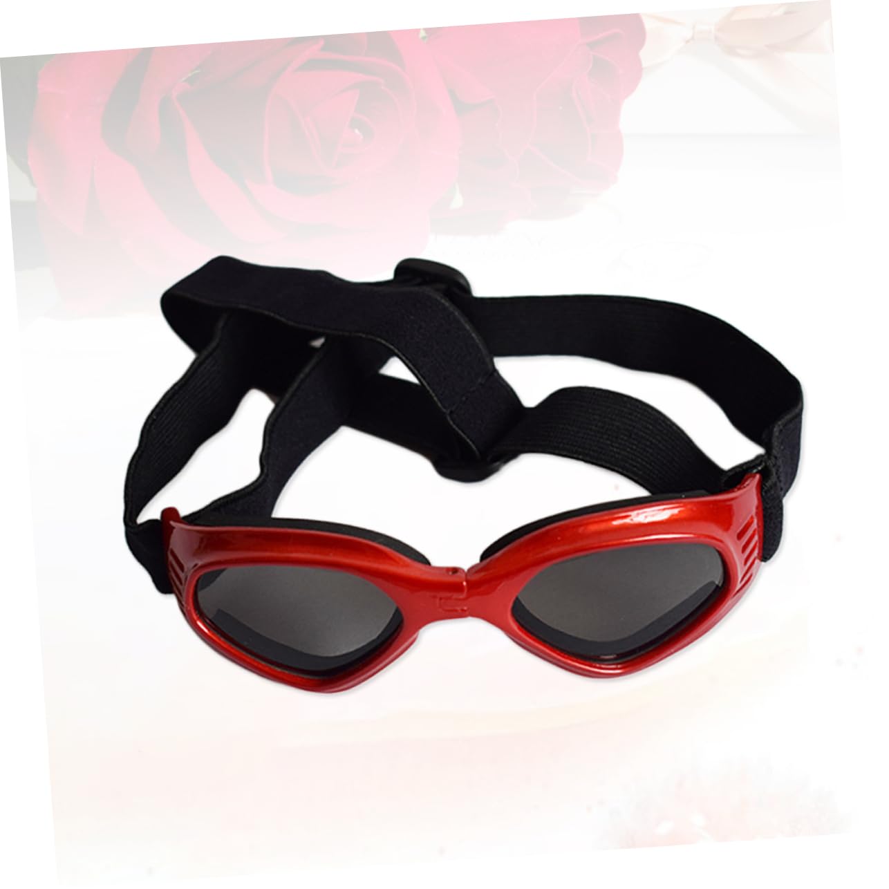 SUPVOX 3 Occhiali Da Sole Per Cani Eleganti Occhiali Per Cani Proteggono Gli Occhi Raggi Uv E Detriti Montatura Rossa