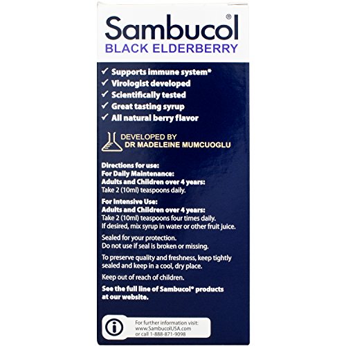 image for Sambucol Black Elderberry Original Formula, 4 Fluid Ounce Bottle, High