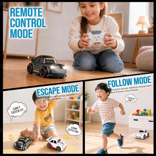 Image of Zest 4 Toyz Remote Control Car for Kids | 2.4GHz RC Drift Car | Type-C Charging | Follow Mode | Escape Mode | Rechargeable Car Toy for Boys & Girls 3 Years + (Random Color)