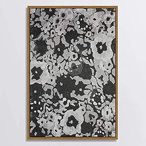 SIGNWIN Canvas Wall Art Black and White Flowers...