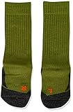 FALKE Unisex Kinder Socken Active Warm, Wolle, 1 Paar, Grün (Calla Green 7756), 35-38