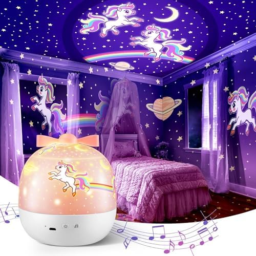 Unicorn Night Light Baby Sensory Lights +15 Films+10 White Noises,144