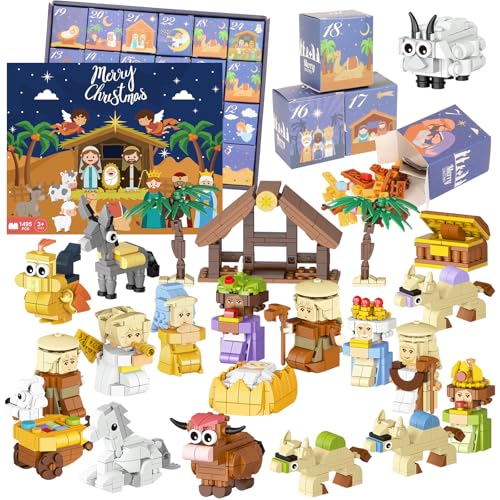 Weihnachtskrippe Adventskalender 24 Adventskalender 2025 Krippe Nativity, 24 Weihnachten Countdown...