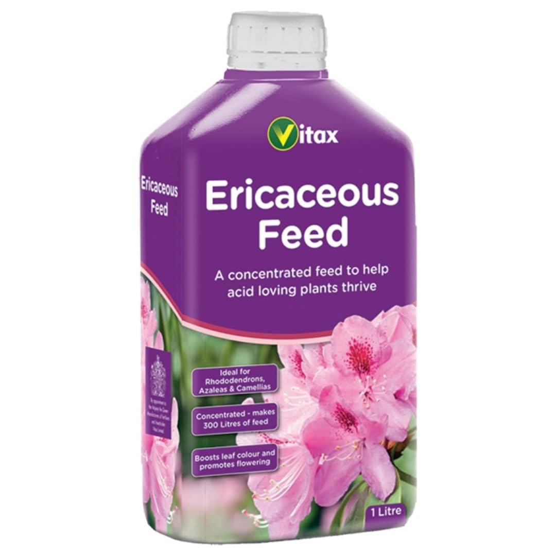 Vitax Ericaceous Liquid Feed 1 Litre | Concentrated Plant Food for Acid-Loving Plants | Boosts Leaf Colour & Flowering for Rhododendrons, Azaleas, Camellias