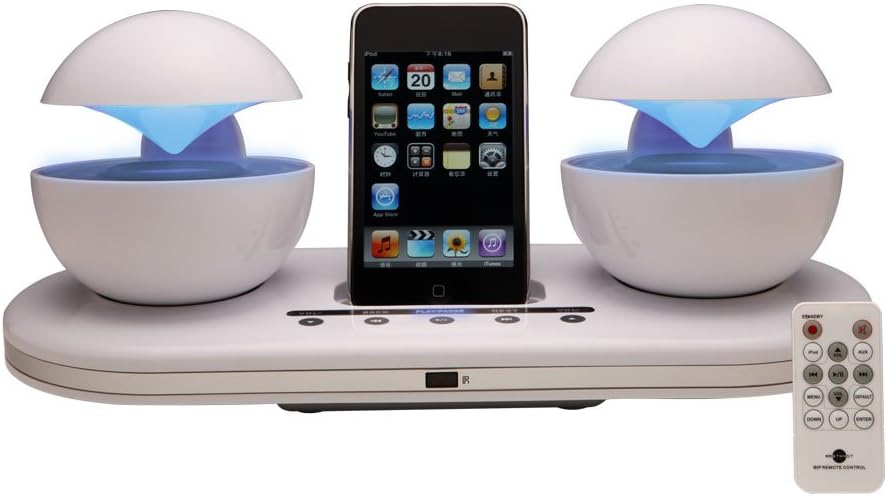 iCrystal 30-Pin iPod Speaker Dock (White)