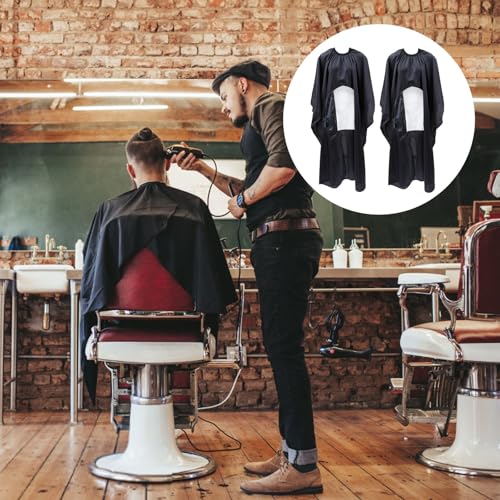 2 capes para corte de cabello con ventana negra miniatura 7