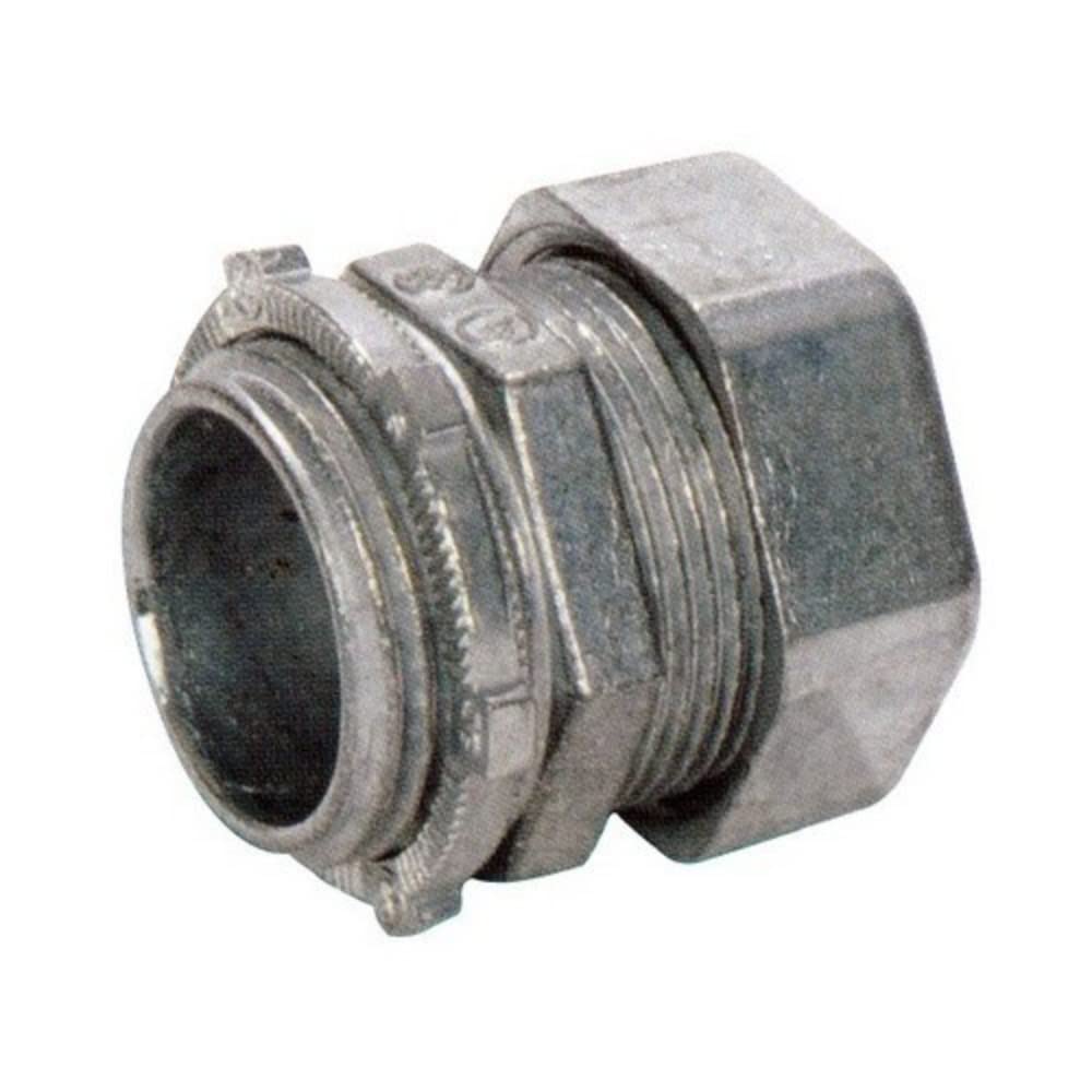 Morris Products 14910 EMT Compression Connector, Zinc Die Cast, 1/2