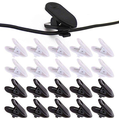 Clips for Earphone Wire,360 Degree Rotate Headphone Mount Cable Clothing Clip, Use