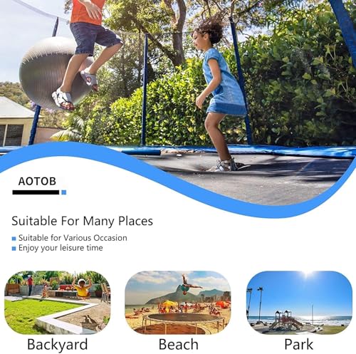 Image of AOTOB Trampoline with Net for Kids Outdoor 8 10 12 14 15FT ASTM 400LBS
