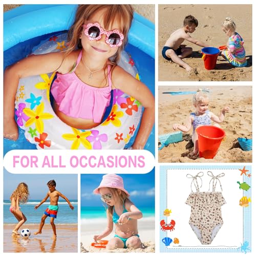 Image of Zando Girls Bathing Suit Size 2-10 Years - Cute Toddler Swimsuit Girl Adjustable One Piece Swimwear for Summer Beach Wear