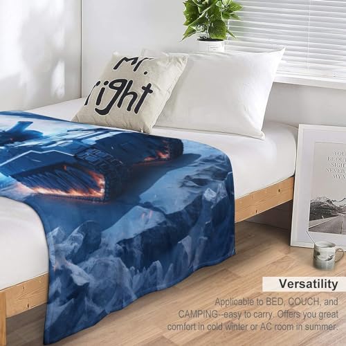 Plaid canapé flanelle 180x200cm couverture chaude impression 3D - 7