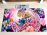 New Mlikemat Playmat Dark Magician Girl TCG CCG Trading Card Game Mat No Zones + Free Bag (ZD014-81-K-No Zones)