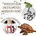 Thai Wooden Carving Percussion Musical Croaking Frog, Wooden Handicraft Instrument, Scraping Frog (7 in)