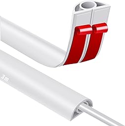 Canaletas para Cables Adhesivas, Madera Pasacables Suelo Goma, Canaleta Cables, para Uso en Oficinas, Escuela, Almacén, Conciertos, Etc, para Proteger Los Cables Evitar Riesgos deTropiezo