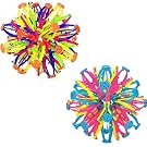 2PCS Expandable BreathingColorful Inflatable Ball Expandable Magic Ball - Stress Reliever Fidget Toys - Breathing Magic Collapsible Ball Toys for Kids & Adults Stress Needs - for Yoga,ADHD (2PCS)